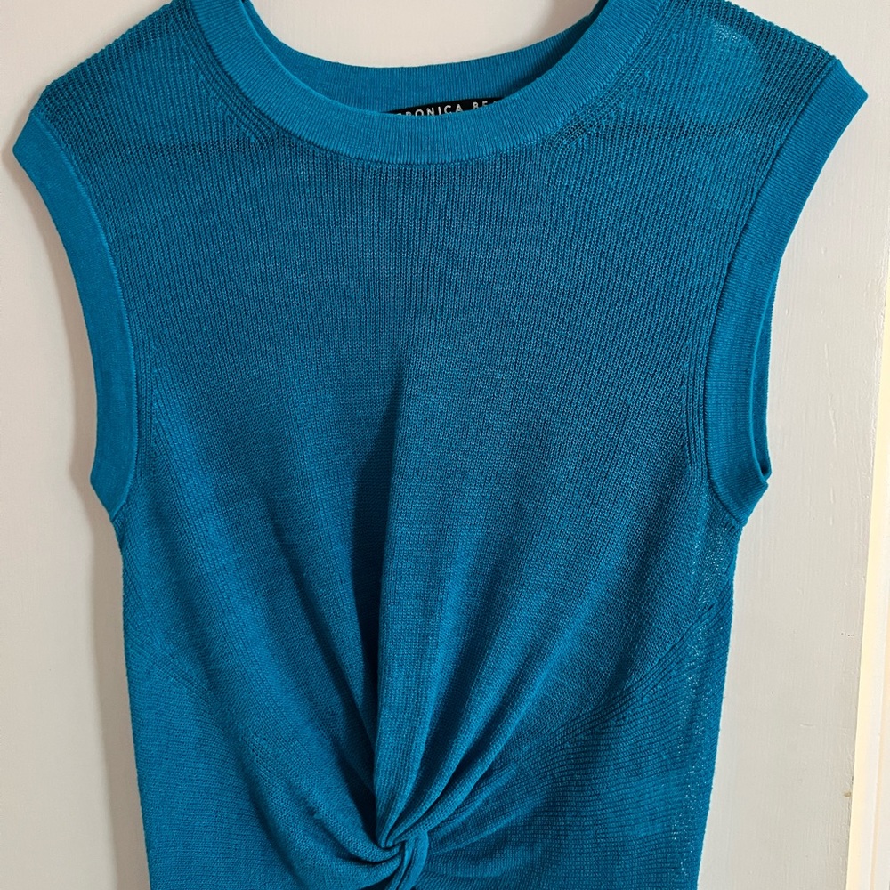 Jet blue Veronica Beard knit top